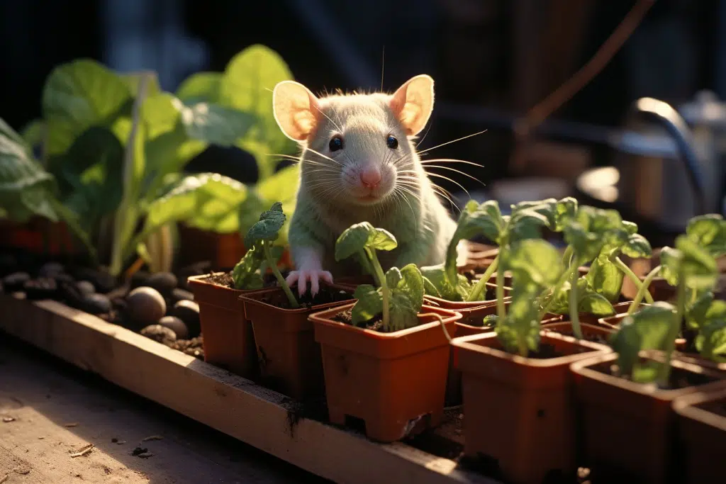 Rats au jardin