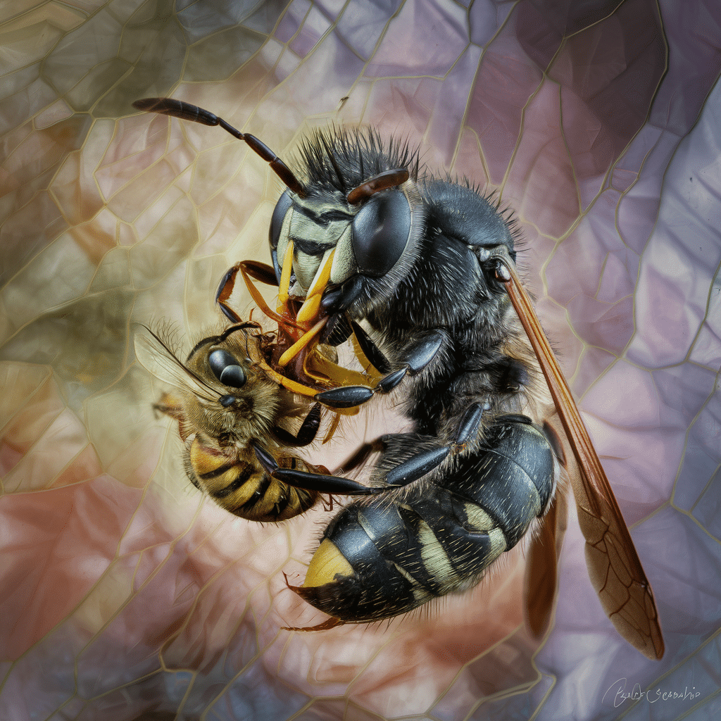 Le frelon asiatique, un danger pour l'abeille.